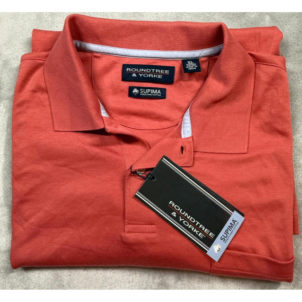 NWT Roundtree and Yorke Mens XL Supima 100% Cotton‎ Polo - Picture 6 of 6